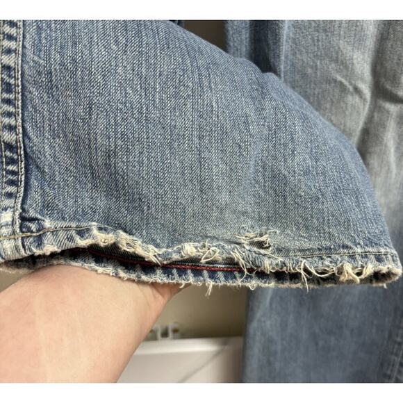 Vintage J.Crew Men’s Jeans 33x30 Made in USA | Straight Leg Distressed Denim - Picture 3 of 9